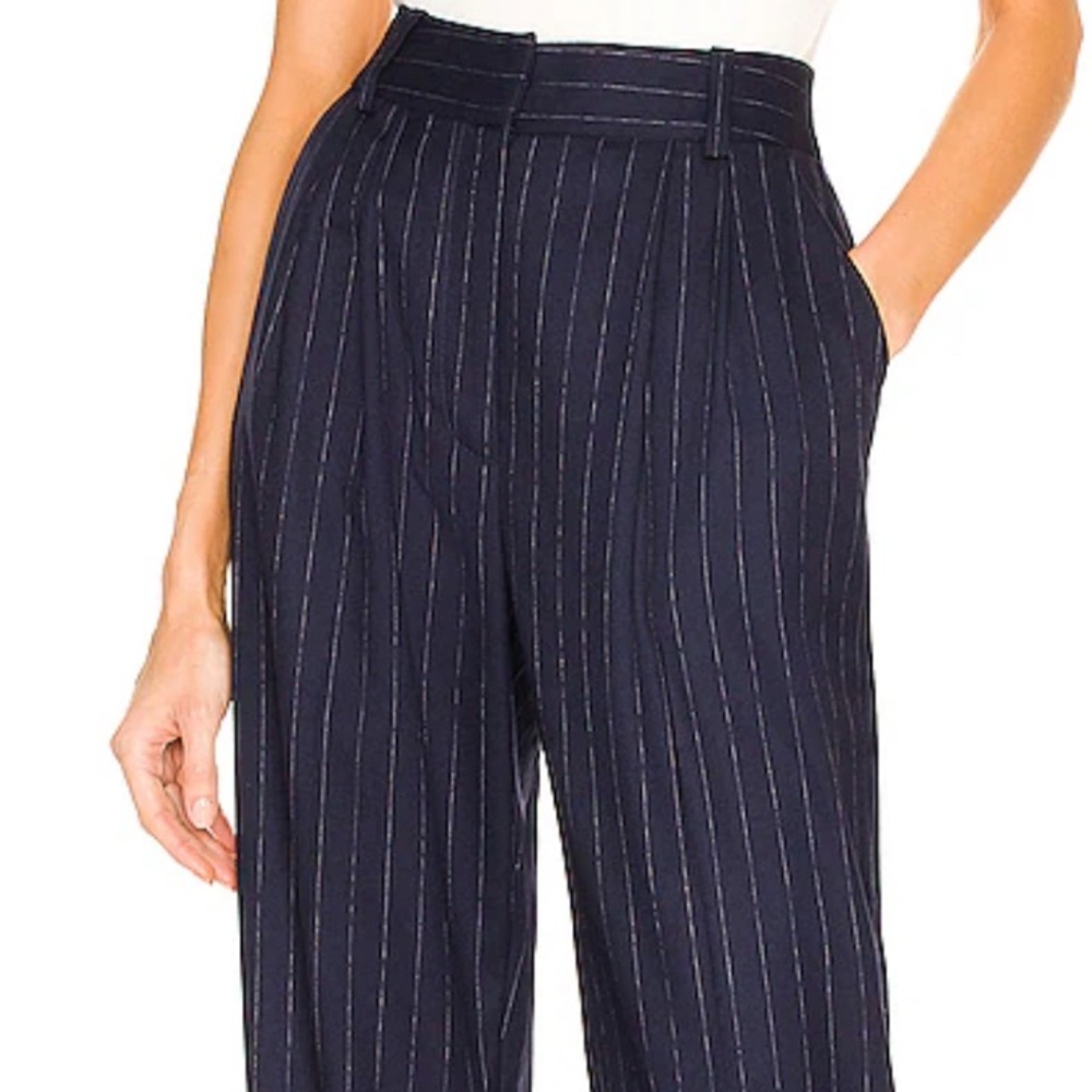 NWT Favorite Daughter The Favorite Pant Navy Stripes Xs